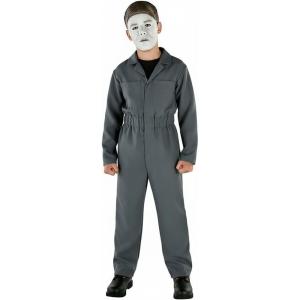 Boy’s Michael Myers Costume | Mechanic Jumpsuit Outfit with Mask for Horror Movie Parties or Halloween