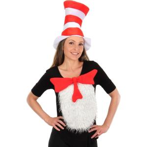 Dr. Seuss Cat in the Hat Deluxe Costume Kit For Adults and Kids