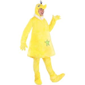 Dr. Seuss Star Bellied Sneetch Adult Costume – Tunic, Pants, Hood, Gloves & Socks