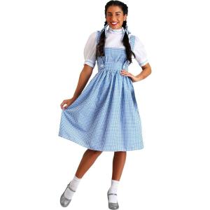 Fun Costumes Adult Dorothy Costume Women’s Long Blue Gingham Dress