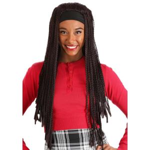 Fun Costumes Clueless Dee Black Braided Costume Wig for Women, Authentic Movie Outfit Accessories Standard(Wig)