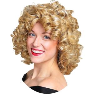 Fun Costumes Grease Bad Sandy Costume Wig for Women – Blonde Curly Wig for 50s Musical Movie Cosplay – Officially Licensed(Wig)