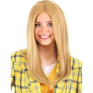 Fun Costumes Women’s Clueless Cher Horowitz Blonde Wig Costume Accessory | 90s Movie Character Cosplay for Adults(Standard)
