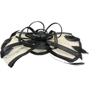 HMS Women’s Bow Fascinator(Black/White)