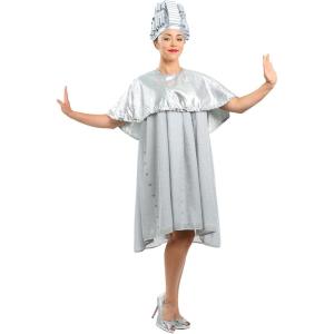 Iconic Grease Beauty School Dropout Women’s Costume with Silver Cape & Foam Hat | Step Back in Time