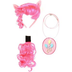 My Little Pony Pinkie Pie Headband, Tail & Cutie Mark Necklace Kit | My Little Pony Halloween Costume Accessory