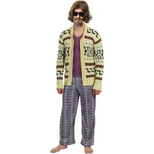 The Big Lebowski Costume the Dude Mens Complete Set Includes Sweater Pants Shirt Officially Licensed Comfortable(Costume)