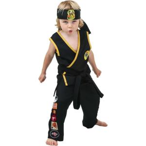 Toddler Cobra Kai Costume Cobra Kai Karate Kid Costume Boys(Costume)