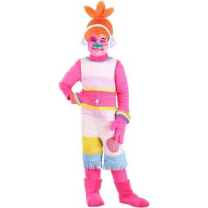 Toddler DJ Suki Costume | Trolls Movie DJ Suki Halloween Costume for Little Kids, Full Outfit with Wig