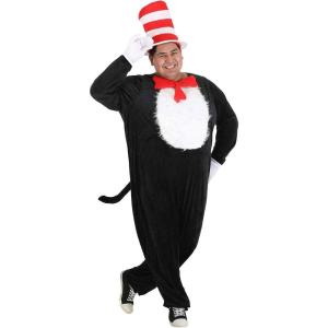 elope Dr. Seuss The Cat in the Hat Deluxe Costume Adult Plus 2X(2X)
