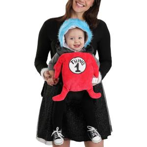elope Dr. Seuss Thing Velour Baby Carrier Cover Costume, Infant Halloween Costume Character Standard