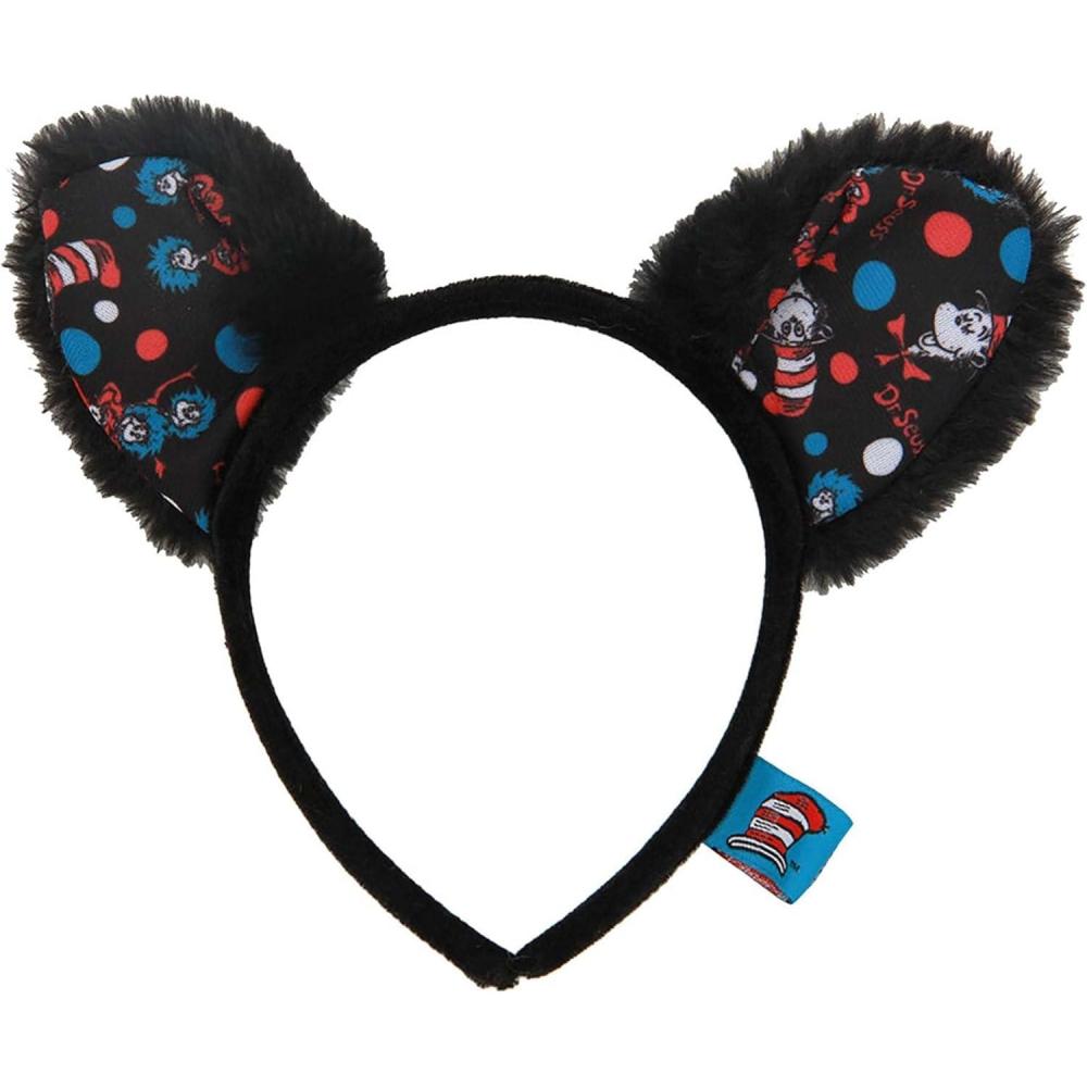 imageDr Seuss Cat in the Hat ampamp Thing 1 ampamp Thing 2 Costume Ears Headband