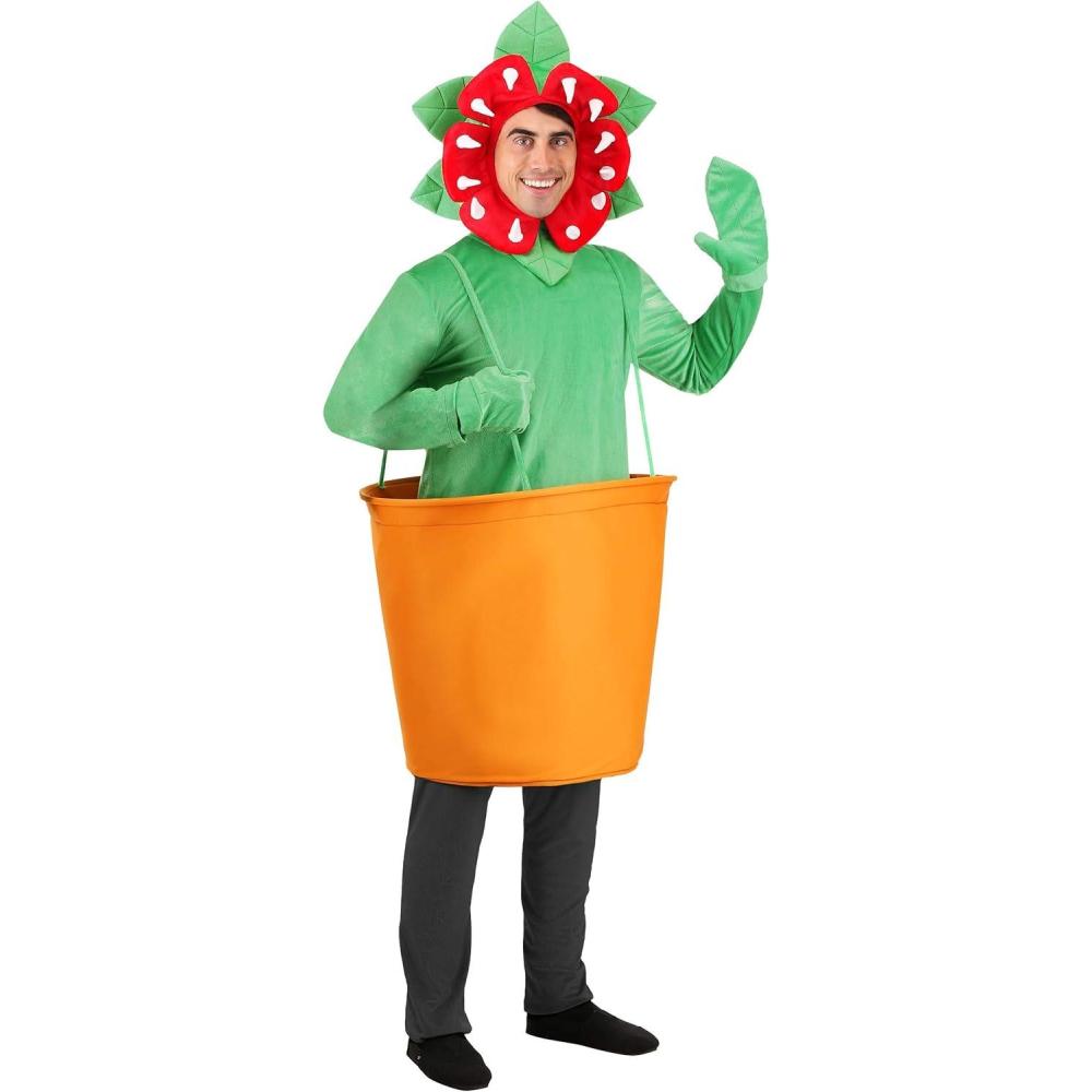 imageVenus Fly Trap Adult Costume Funny Flower Costume for Men and Women