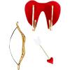imageAdult Cupid Wings and Bow Kit Valentines Day Costume Accessories Heart Bow and Arrow
