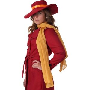 Carmen Sandiego Iconic Yellow Scarf Costume – Officially Licensed Halloween Accessory