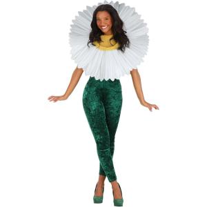 Daisy Flower Costume for Women – Floral Outfit for Adults, Garden Boquete Flowers Costume for Halloween Parties