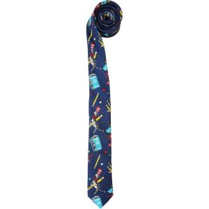 Dr. Seuss Reading Pattern Necktie for Adults – 60-Inch Polyester Tie with Printed Graphics