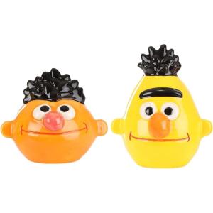 Fun Costumes Bert & Ernie Salt and Pepper Shakers Set Ceramic Sesame Street Characters(Standard)