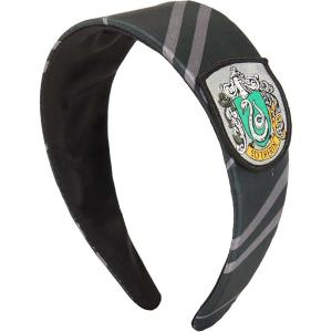 Slytherin Harry Potter Headband – Fabric-Covered Headband with Embroidered House Crest, Officially Licensed