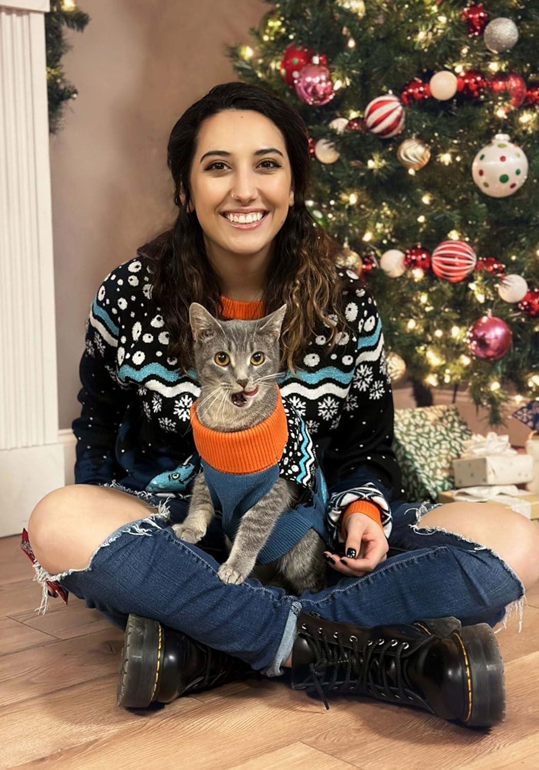 imageFun Costumes Narwhal Holiday Sweater for Dogs Cute ampamp Cozy Knit Christmas Pet Sweater Fits Small Medium ampamp Large Dog Breeds SXSmall