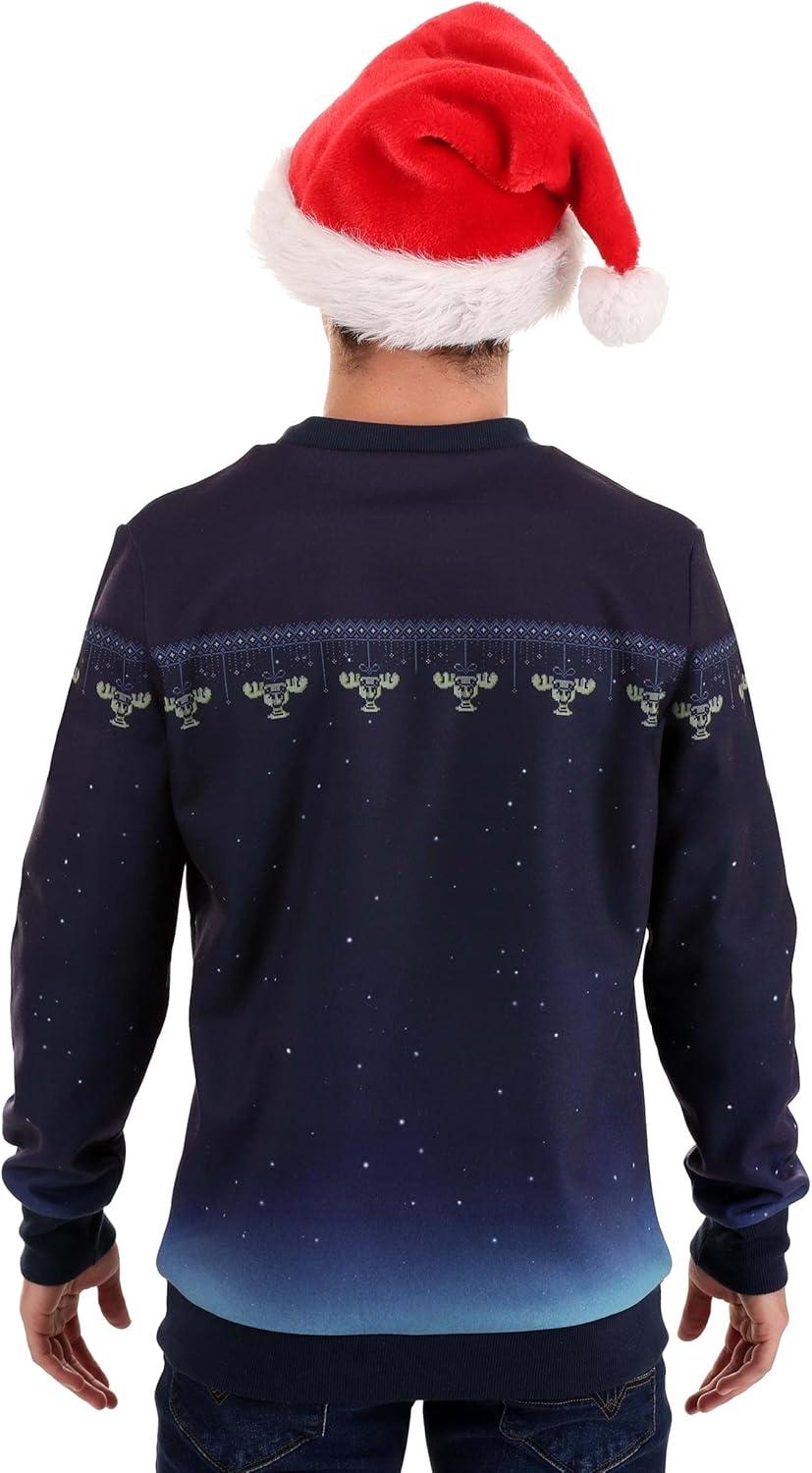 imageNational Lampoons Christmas Vacation Movie Poster Ugly Christmas Sweater Xmas Holiday Sweatshirt for AdultsBlue