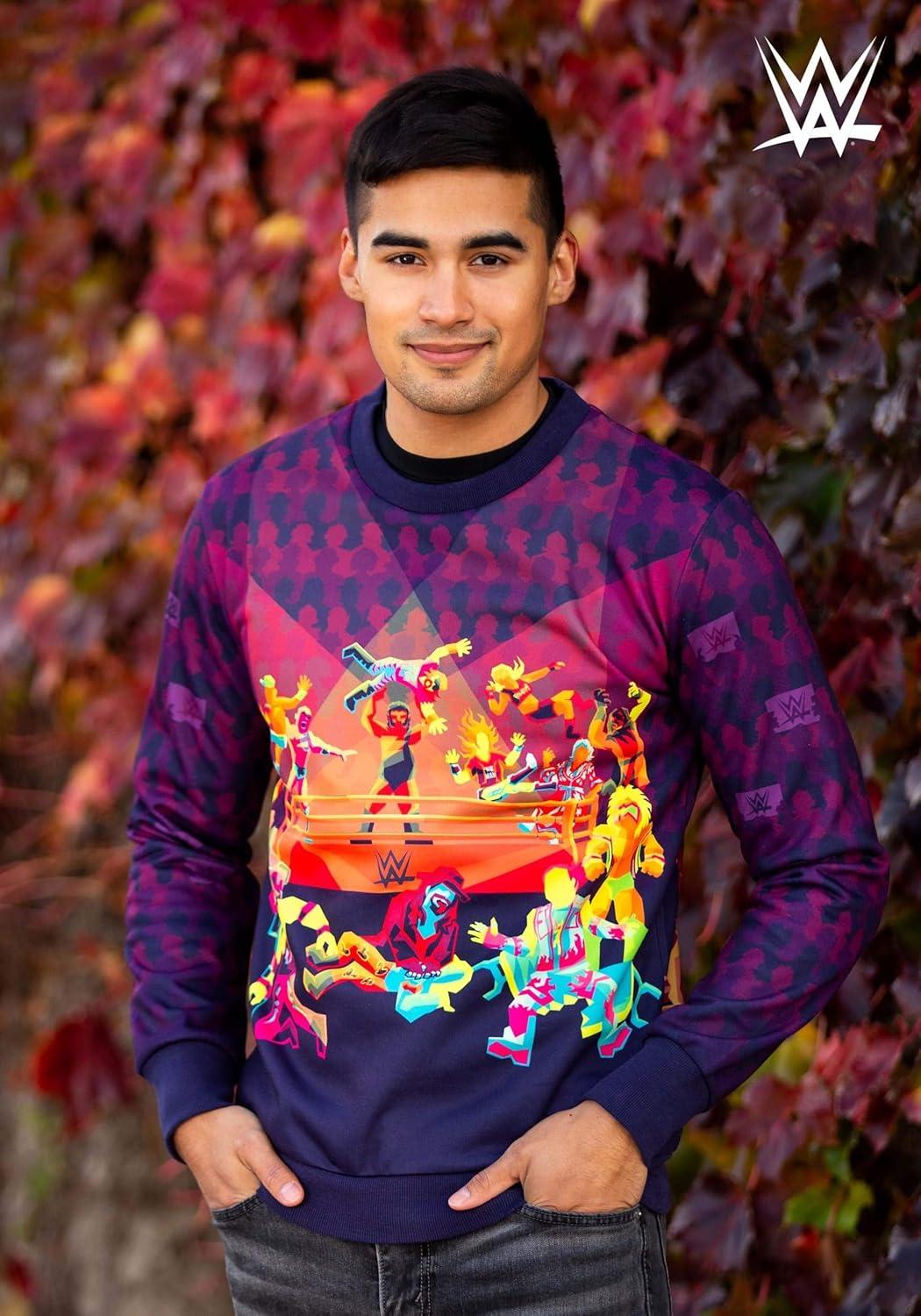 imageRadical Rumble WWE Sweater for Adults WWE Crewneck Sweaters WWE Wrestling Sweatshirt for Men ampamp WomenMulticolor