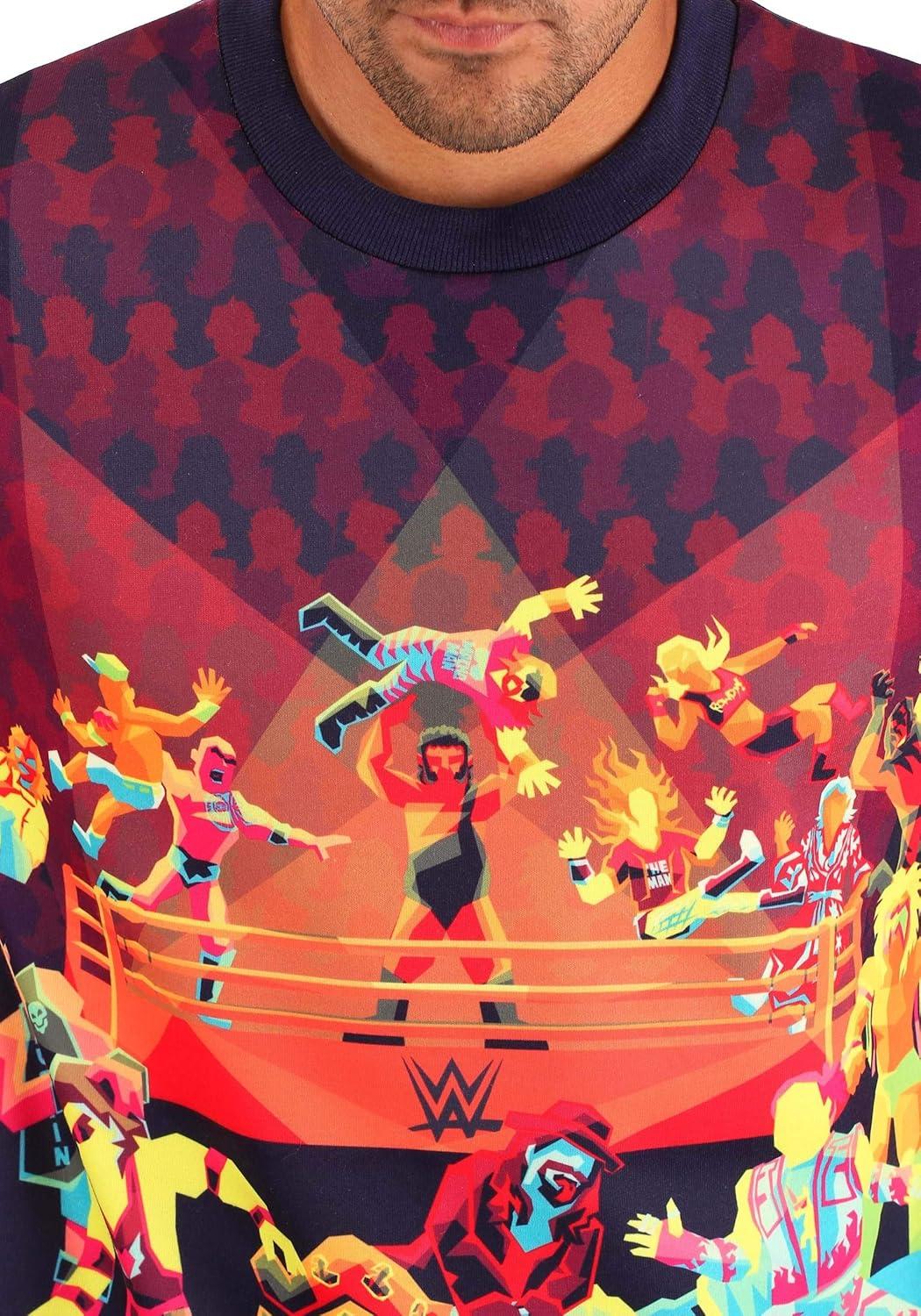 imageRadical Rumble WWE Sweater for Adults WWE Crewneck Sweaters WWE Wrestling Sweatshirt for Men ampamp WomenMulticolor