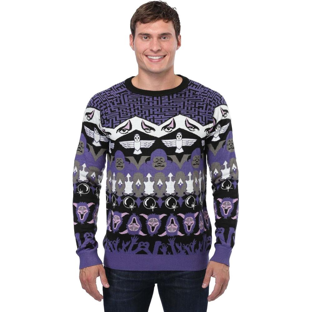 imageFun Costumes Labyrinth Character Ugly Christmas Sweater Acrylic with Knitted CharactersMulti