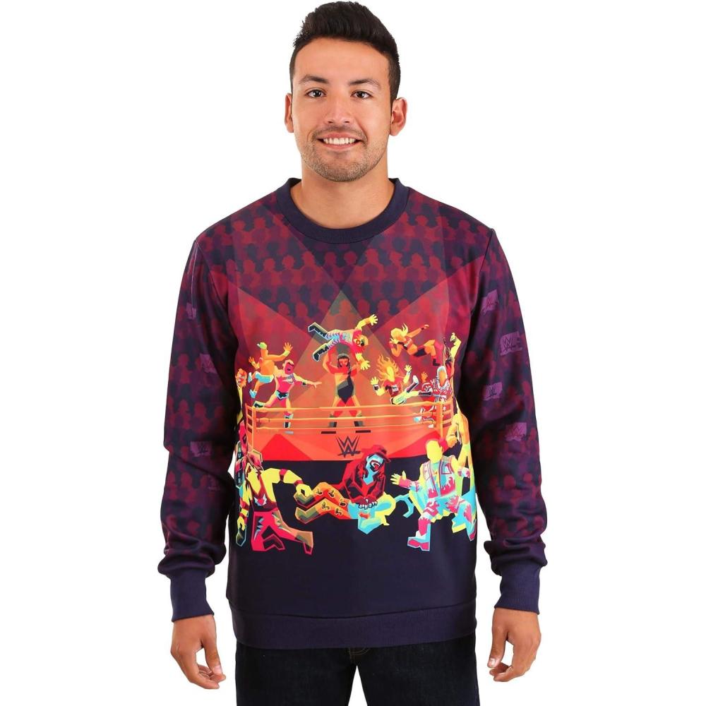 imageRadical Rumble WWE Sweater for Adults WWE Crewneck Sweaters WWE Wrestling Sweatshirt for Men ampamp WomenMulticolor