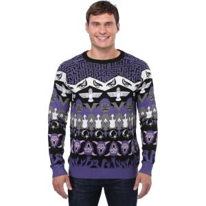 Fun Costumes Labyrinth Character Ugly Christmas Sweater, Acrylic with Knitted Characters(Multi)