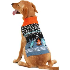 Fun Costumes Narwhal Holiday Sweater for Dogs – Cute & Cozy Knit Christmas Pet Sweater – Fits Small, Medium & Large Dog Breeds S(X-Small)