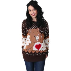 Tenderheart Bear Adult Care Bears Ugly Christmas Sweater