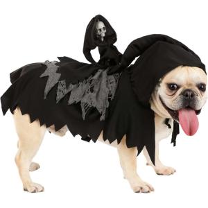 Grim Reaper Dog Costume – Cape with Skeleton and Hood