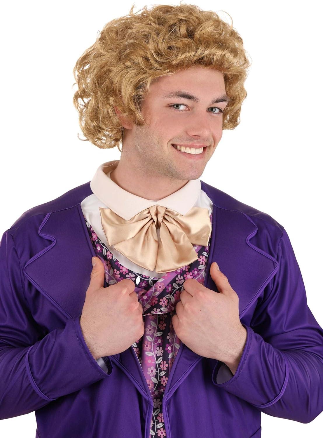 imageFun Costumes Willy Wonka and The Chocolate Factory Mens Willy Wonka Wig StandardStandard