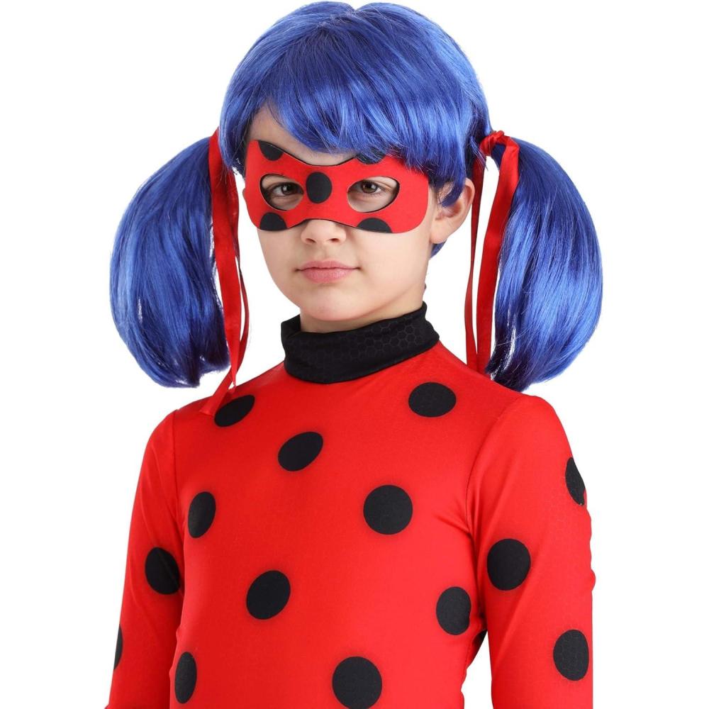 imageInSpirit Design Girls Miraculous Ladybug Wig Standard BlueredStandard