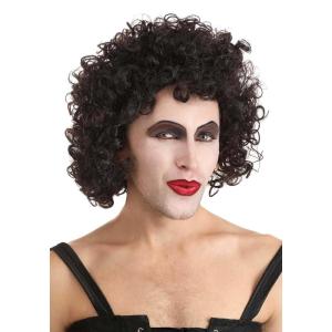Adult Rocky Horror Picture Show Frank-N-Furter Cosplay Wig – Dark Curly Wig