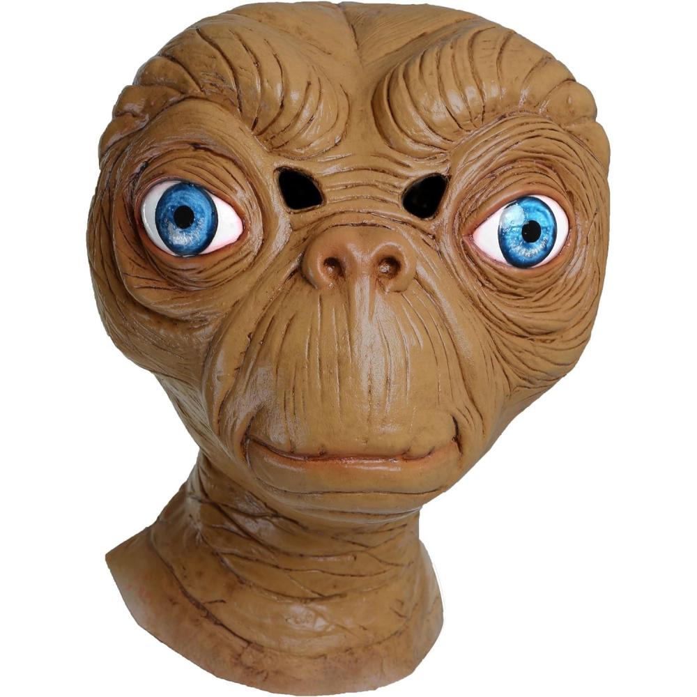imageFun Costumes Adult ET The ExtraTerrestrial Costume Mask  Officially Licensed ET Merch for Halloween Themed Events  Brown Standard