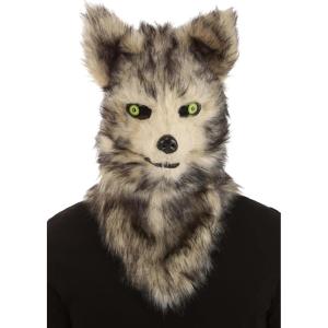 elope Realistic Animal Costume Mask for Adults – Jaw-Dropping Mouth Movement for Immersive Fun – Wolf