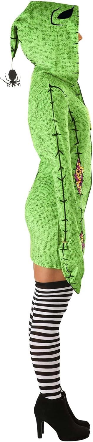 imageDeluxe Disney Oogie Boogie Hoodie Costume Dress  Official Nightmare Before Christmas Cosplay Outfit for Women