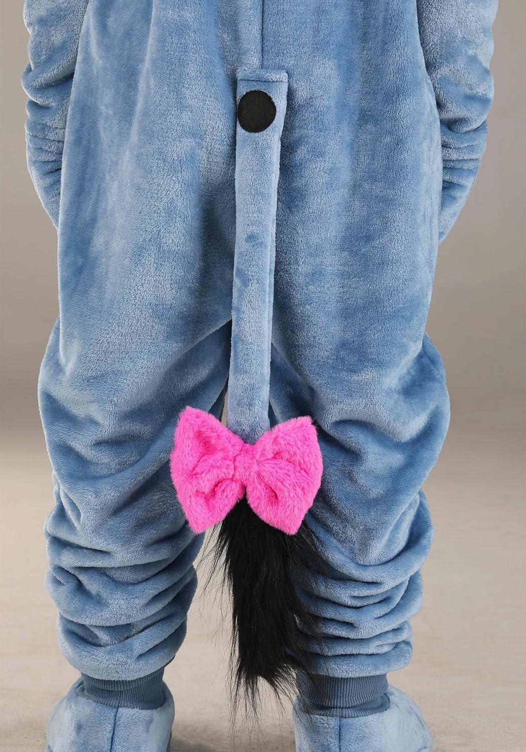 imageDisney Deluxe Kids Eeyore Costume Disneys Winnie the Pooh Eeyore Hooded Suit Halloween Costume for Boys and Girls