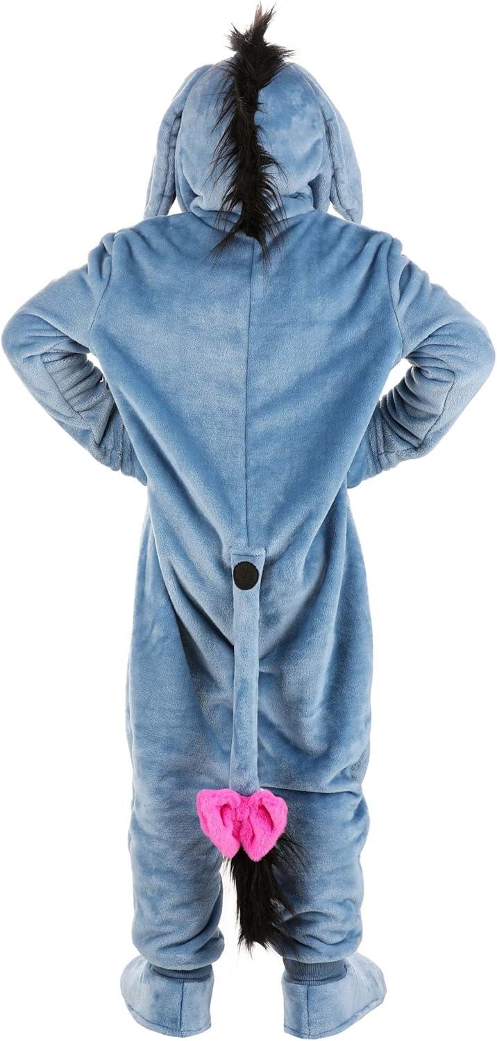 imageDisney Deluxe Kids Eeyore Costume Disneys Winnie the Pooh Eeyore Hooded Suit Halloween Costume for Boys and Girls