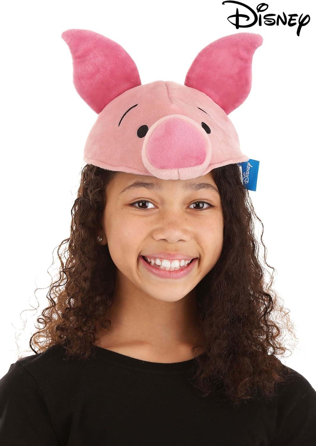 imageDisney Winnie the Pooh Piglet Plush Headband  Embroidered Ears and Snout Officially Licensed