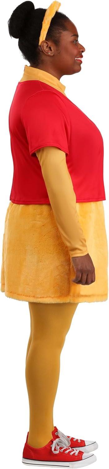 imageDisney Winnie the Pooh Plus Size Costume for Women Red and Yellow Bear Dress with Ears