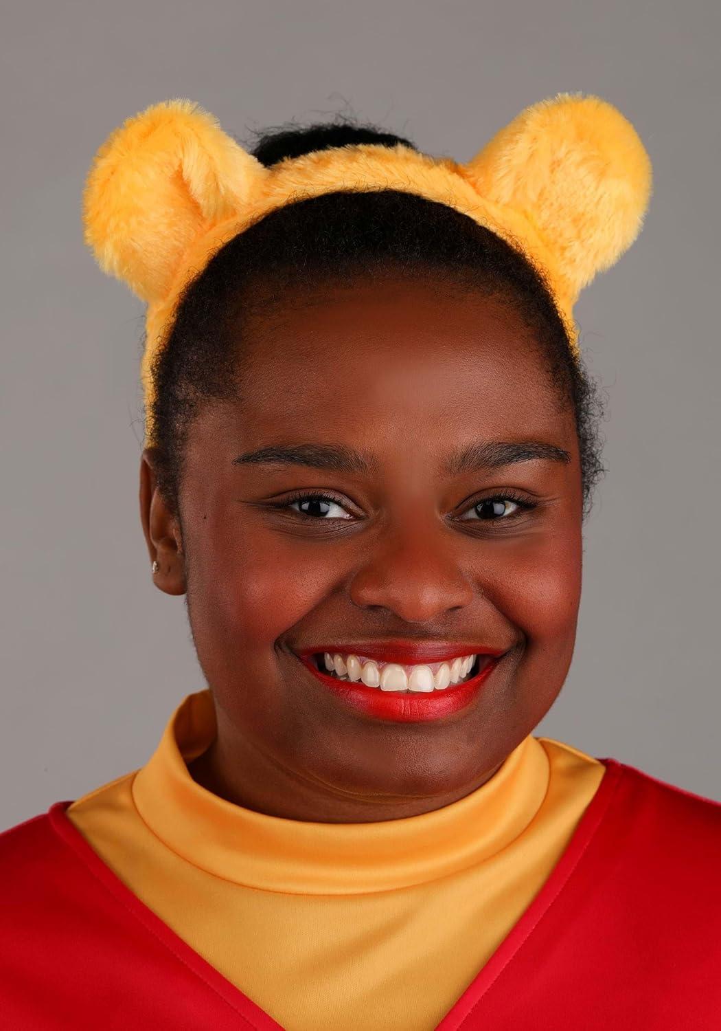 imageDisney Winnie the Pooh Plus Size Costume for Women Red and Yellow Bear Dress with Ears
