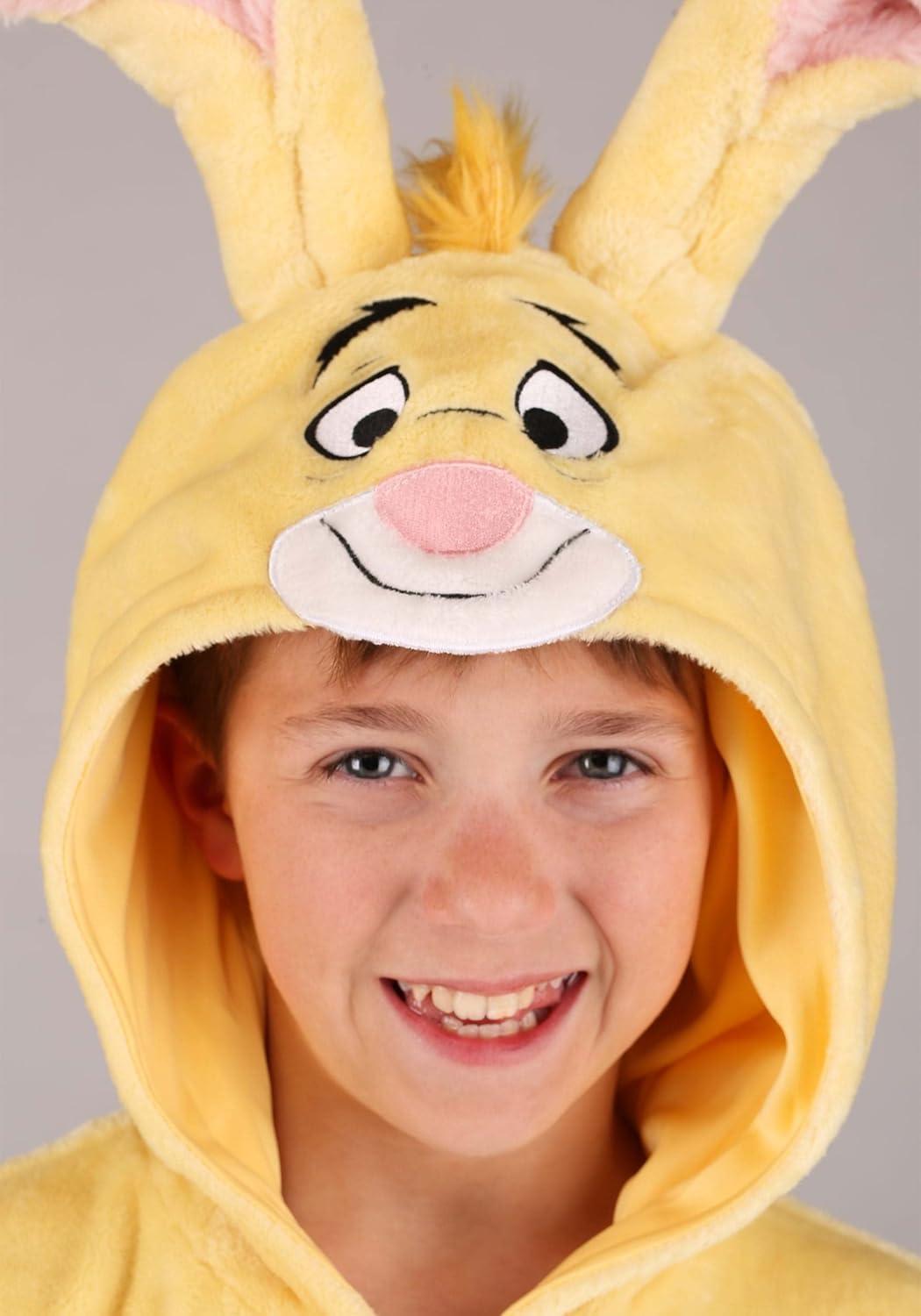 imageDisneys Deluxe Rabbit Costume Kids Boys and Girls Hooded Halloween Onesie with Mittens Winnie the Pooh