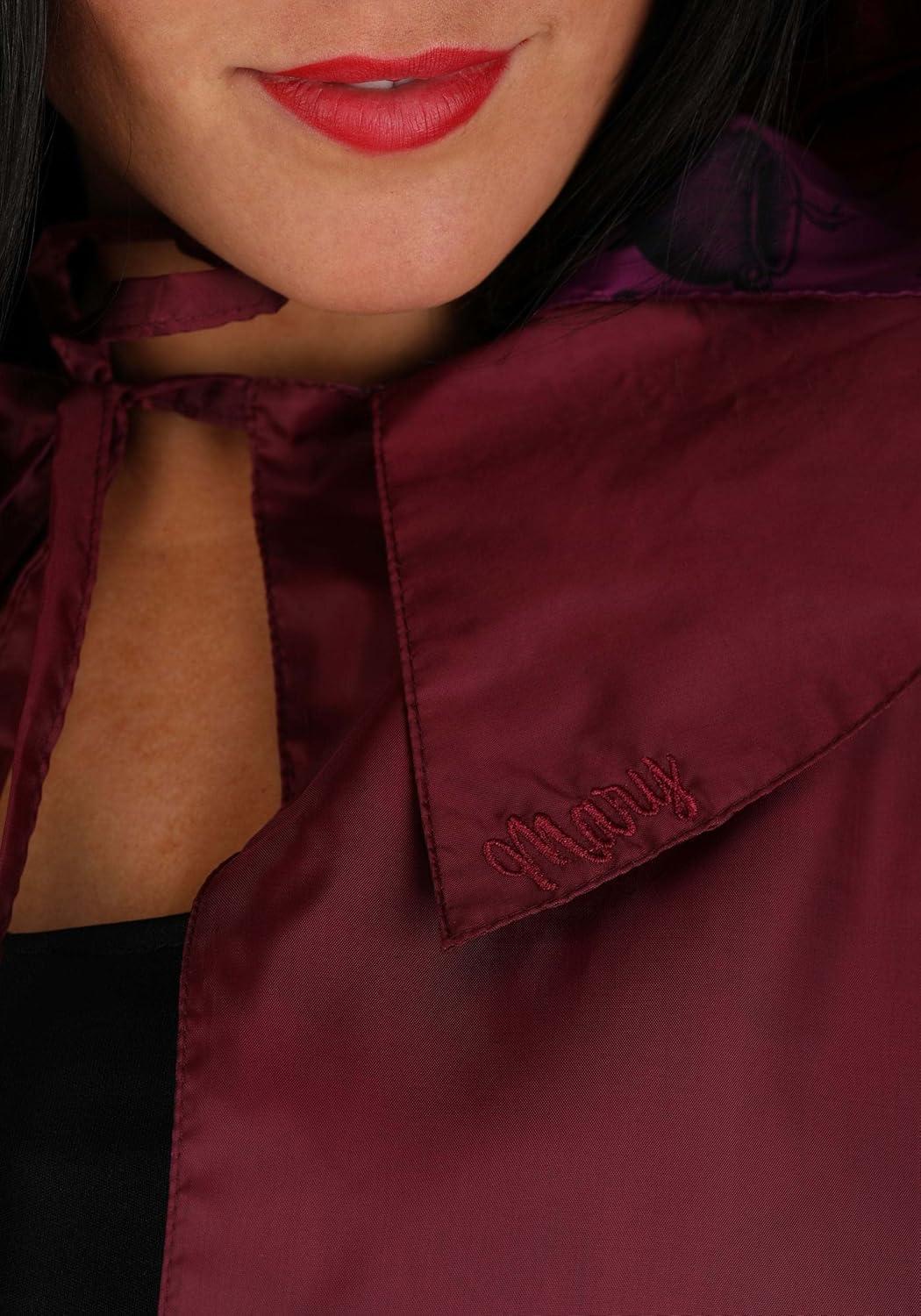 imageFun Costumes Womens Mary Sanderson Hooded Capelet  Hocus Pocus Themed Design Officially LicensedRed