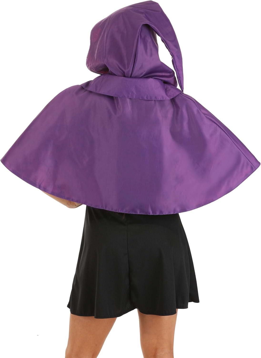 imageHocus Pocus Sarah Sanderson Hooded Capelet Purple with Embroidered CollarPurple