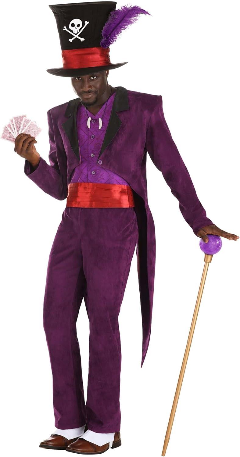 imageMagical Disney Adult Dr Facilier Mens Halloween Costume  Princess and The Frog Shadow Man Outfit for Halloween Fun