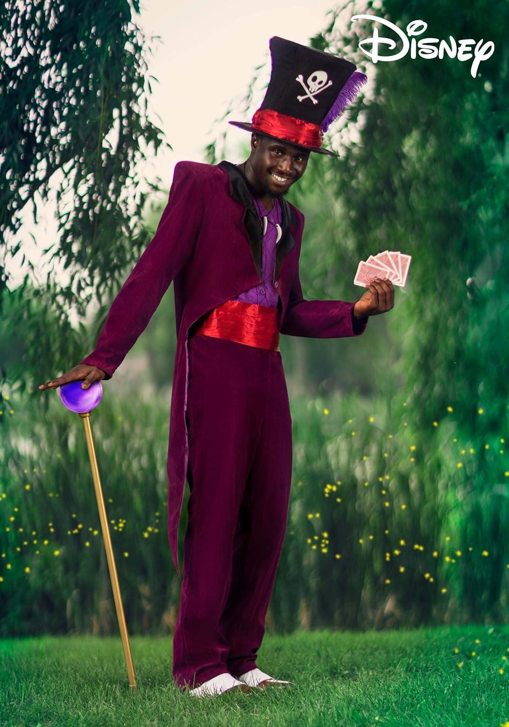 imageMagical Disney Adult Dr Facilier Mens Halloween Costume  Princess and The Frog Shadow Man Outfit for Halloween Fun