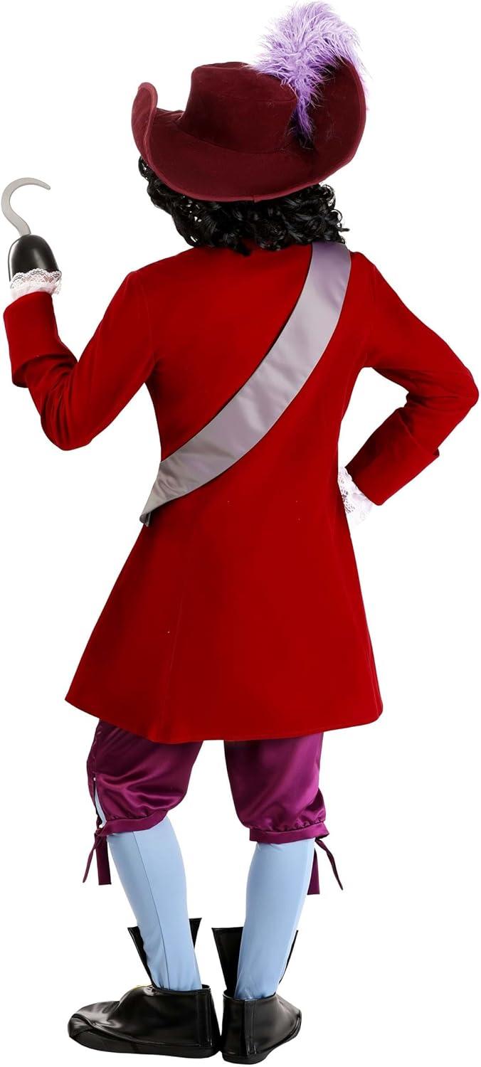 imageMens Deluxe Disney Captain Hook Costume Swashbuckling Pirate Halloween Outfit